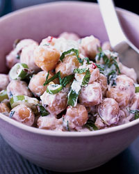 Indian-Spiced Chickpea Salad with Yogurt and Herbs