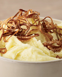 Mashed Potatoes with Crispy Shallots