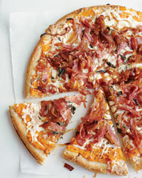 Homemade Pizza Recipes: Sweet Potato, Balsamic Onion and Soppressata Pizza