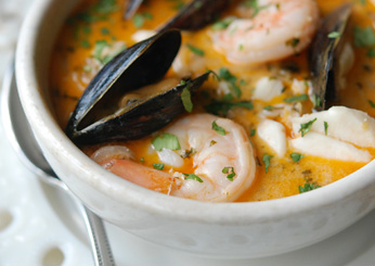 Brazilian Fish, Shrimp and Mussel Stew