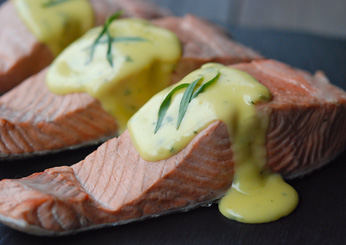 Poached Salmon with No-Fail Hollandaise