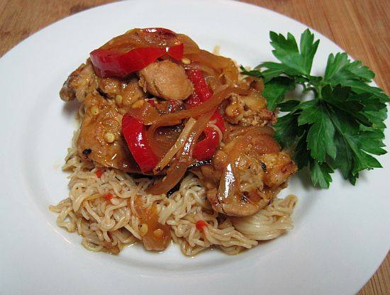 Italian Chicken with Hot Cherry Peppers