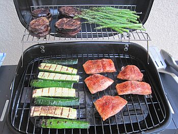 Grilled Salmon and Veggies