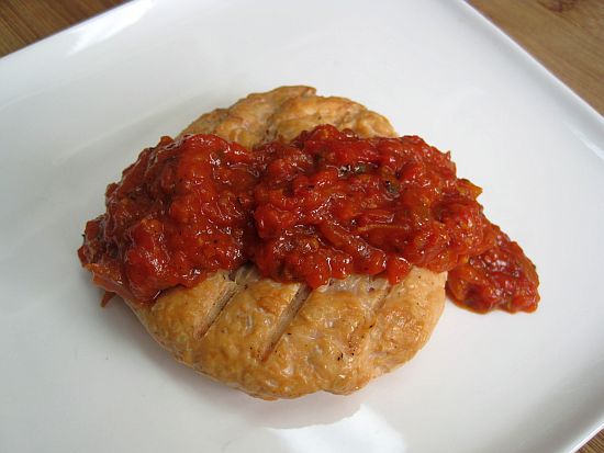 Dukan Diet Recipe Salmon Patties with Red Pepper Sauce