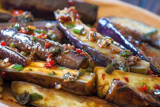 Dukan Diet Recipe Hot and Sour Japanese Eggplant