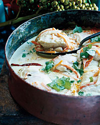 Mahimahi Coconut Curry Stew with Carrots and Fennel
